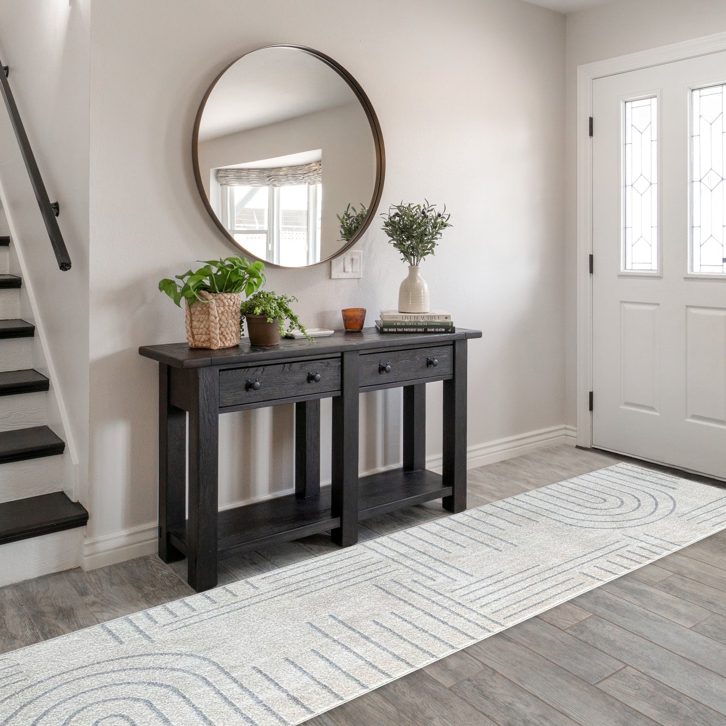 Piper Modern Cream/Dark Grey Rug