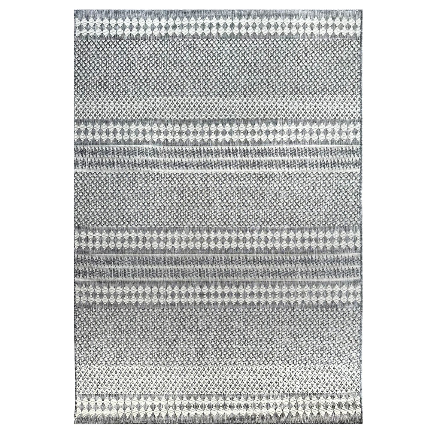 Lakehouse Stripe Grey Indoor/Outdoor Rug