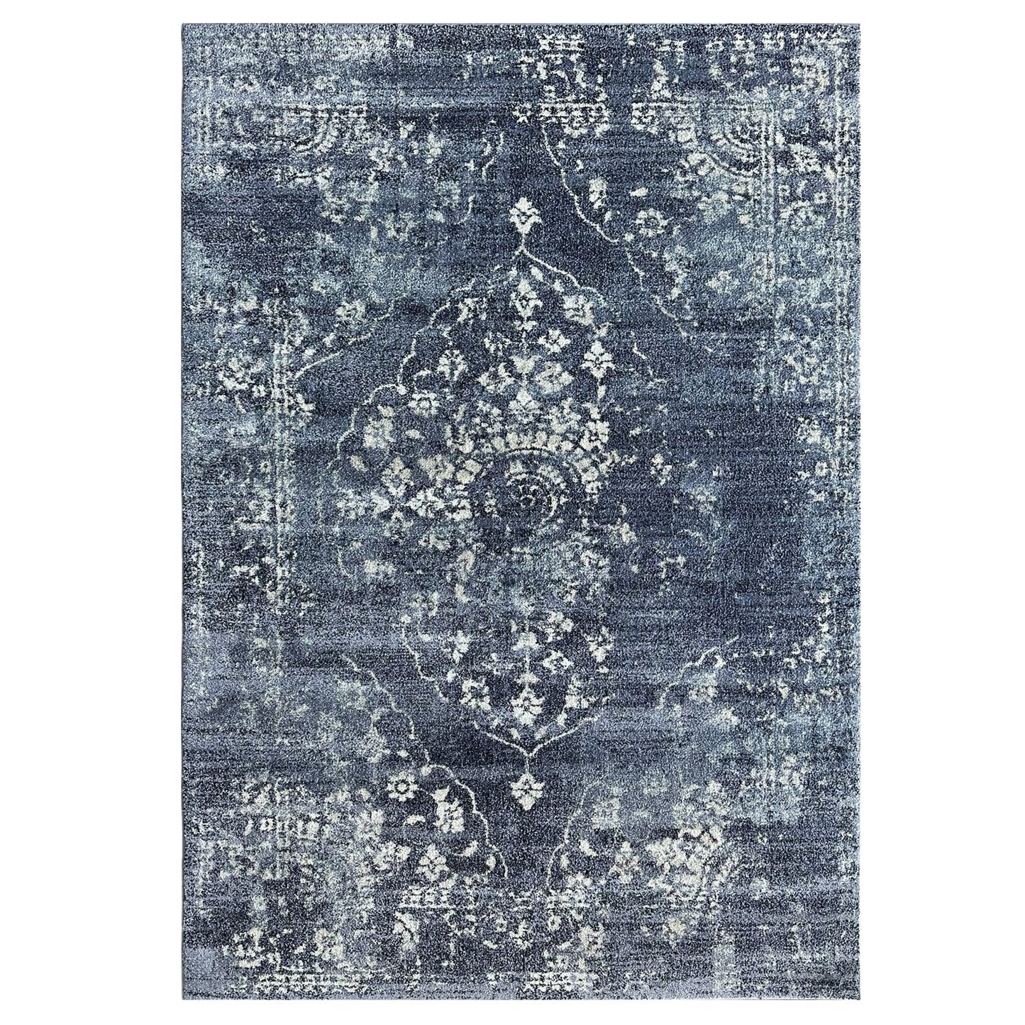 Everlee Medallion Blue Rug